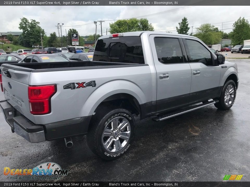 2019 Ford F150 XLT SuperCrew 4x4 Ingot Silver / Earth Gray Photo #8