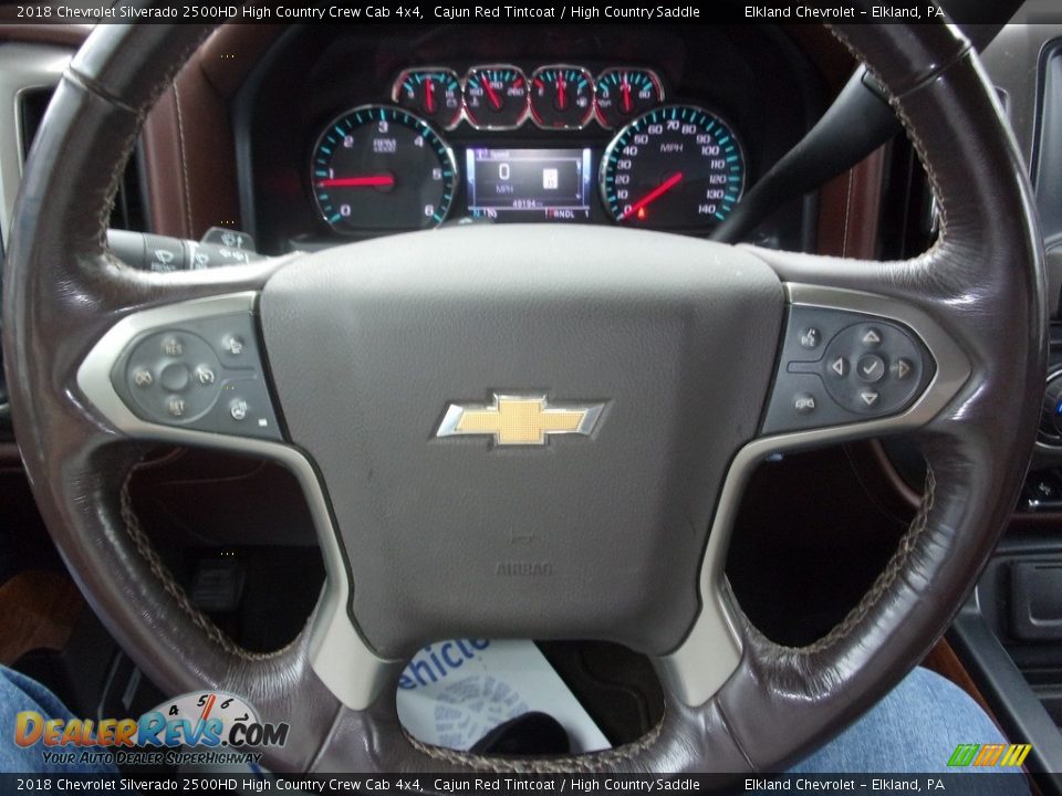 2018 Chevrolet Silverado 2500HD High Country Crew Cab 4x4 Cajun Red Tintcoat / High Country Saddle Photo #26