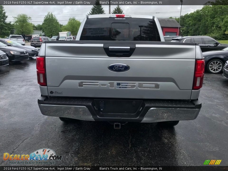 2019 Ford F150 XLT SuperCrew 4x4 Ingot Silver / Earth Gray Photo #9