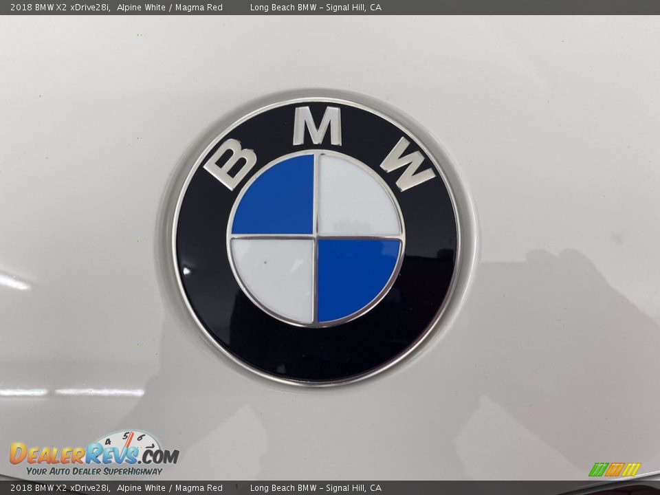2018 BMW X2 xDrive28i Alpine White / Magma Red Photo #8