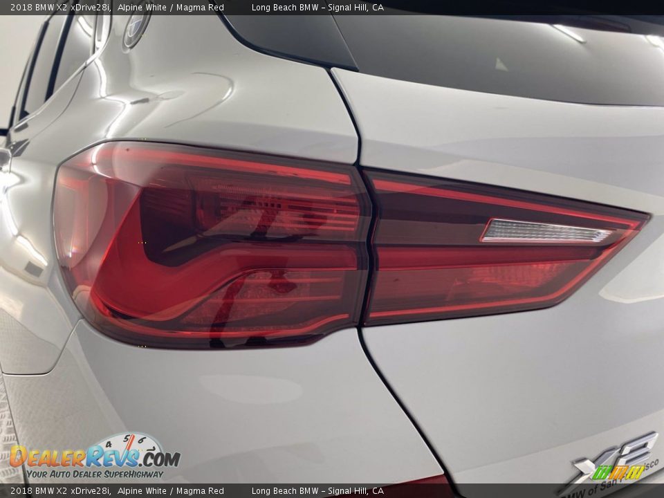 2018 BMW X2 xDrive28i Alpine White / Magma Red Photo #9