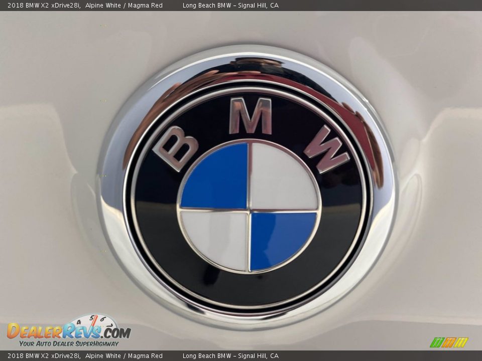 2018 BMW X2 xDrive28i Alpine White / Magma Red Photo #10