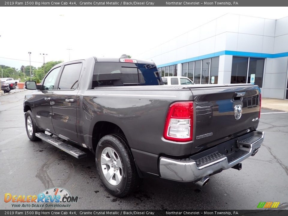 2019 Ram 1500 Big Horn Crew Cab 4x4 Granite Crystal Metallic / Black/Diesel Gray Photo #4