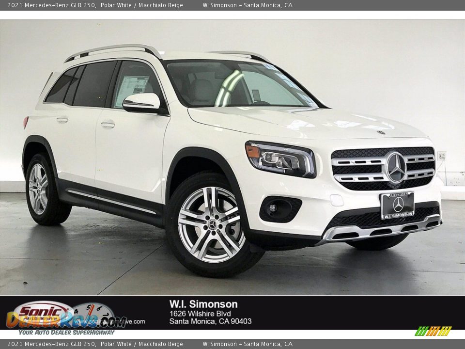 2021 Mercedes-Benz GLB 250 Polar White / Macchiato Beige Photo #1