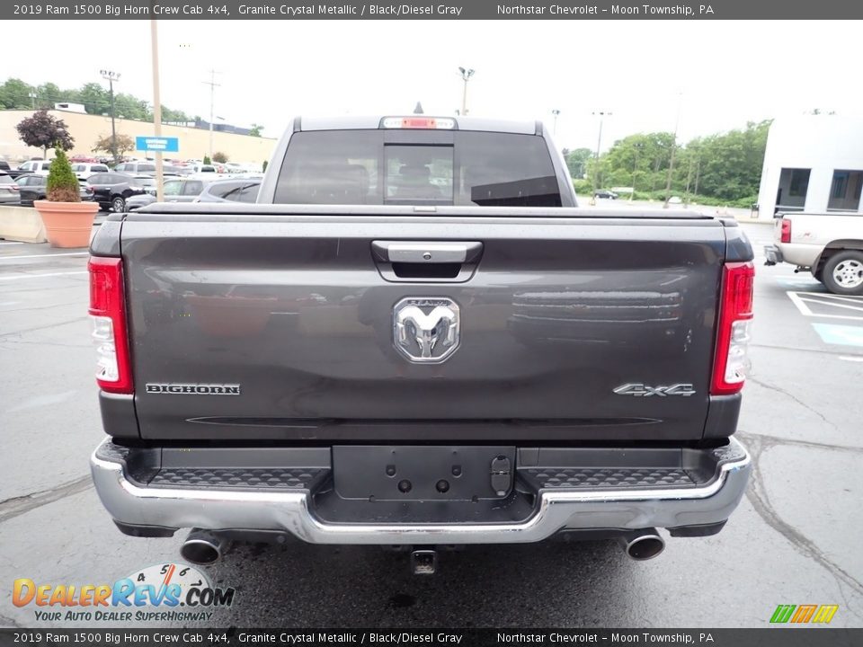 2019 Ram 1500 Big Horn Crew Cab 4x4 Granite Crystal Metallic / Black/Diesel Gray Photo #6