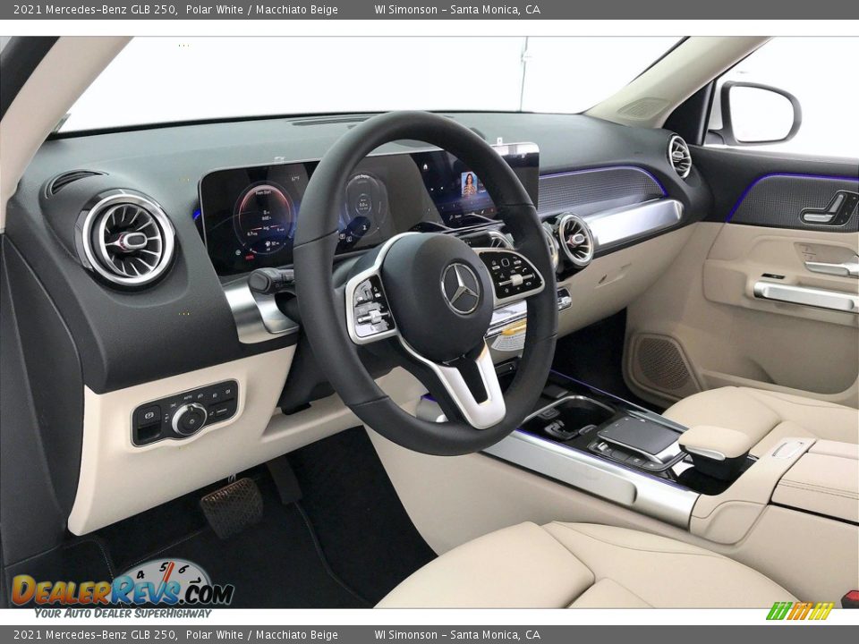 2021 Mercedes-Benz GLB 250 Polar White / Macchiato Beige Photo #4