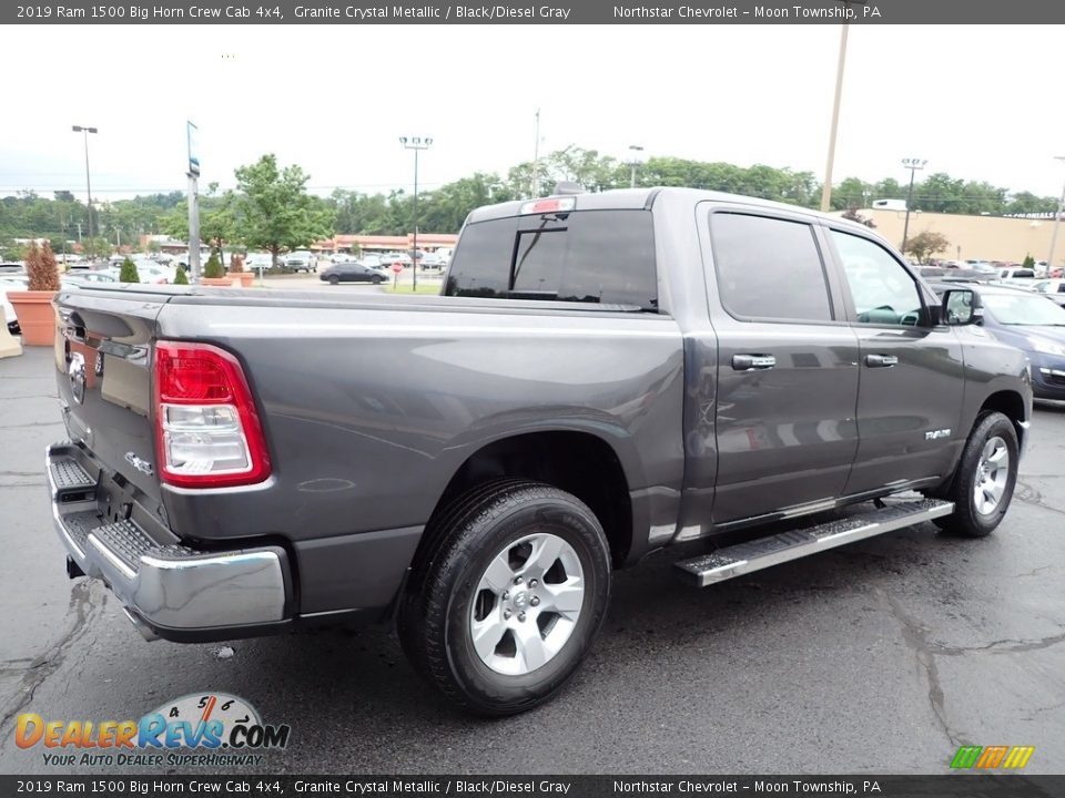 2019 Ram 1500 Big Horn Crew Cab 4x4 Granite Crystal Metallic / Black/Diesel Gray Photo #8