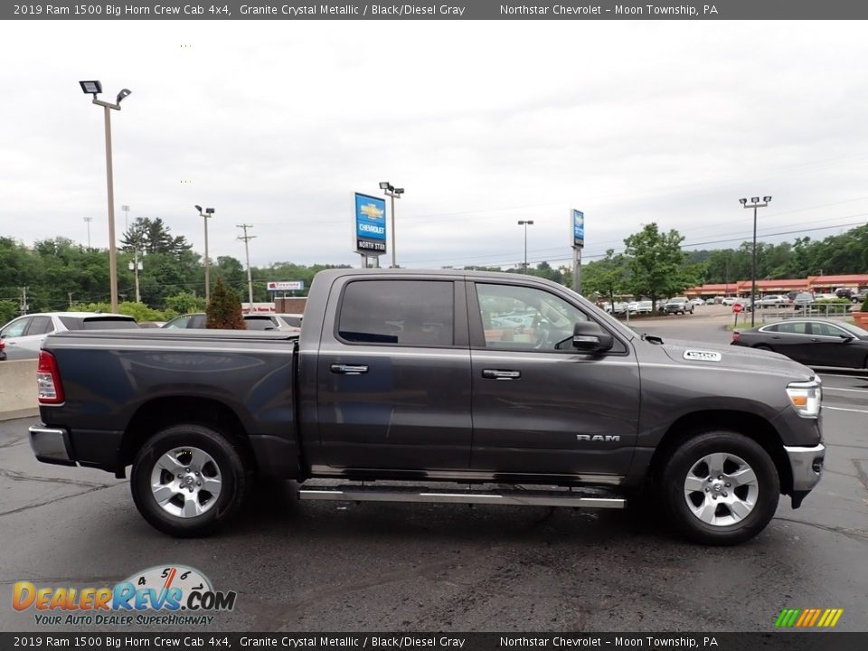 2019 Ram 1500 Big Horn Crew Cab 4x4 Granite Crystal Metallic / Black/Diesel Gray Photo #9