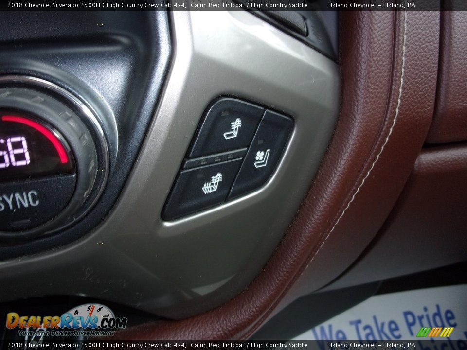 2018 Chevrolet Silverado 2500HD High Country Crew Cab 4x4 Cajun Red Tintcoat / High Country Saddle Photo #34