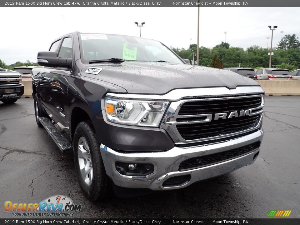 2019 Ram 1500 Big Horn Crew Cab 4x4 Granite Crystal Metallic / Black/Diesel Gray Photo #11
