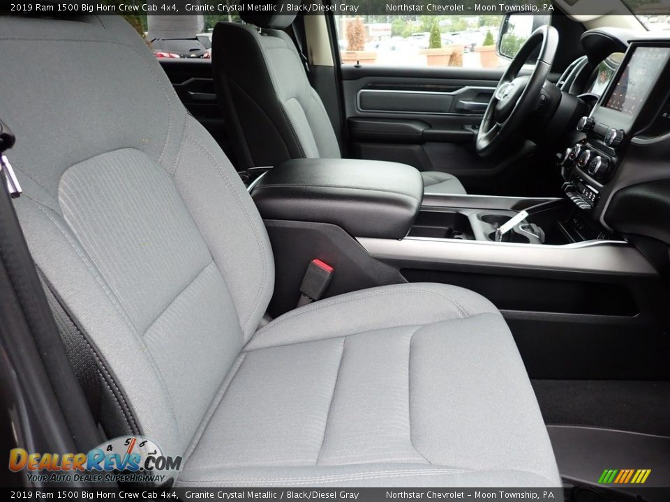 2019 Ram 1500 Big Horn Crew Cab 4x4 Granite Crystal Metallic / Black/Diesel Gray Photo #14