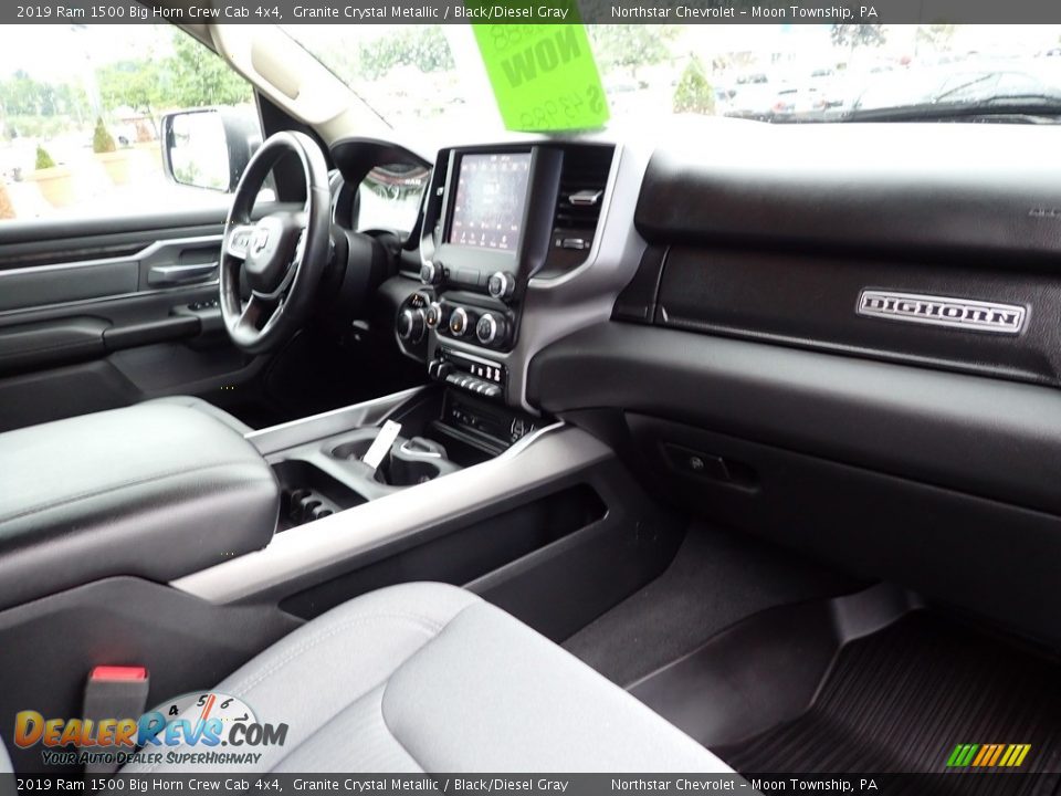 2019 Ram 1500 Big Horn Crew Cab 4x4 Granite Crystal Metallic / Black/Diesel Gray Photo #15
