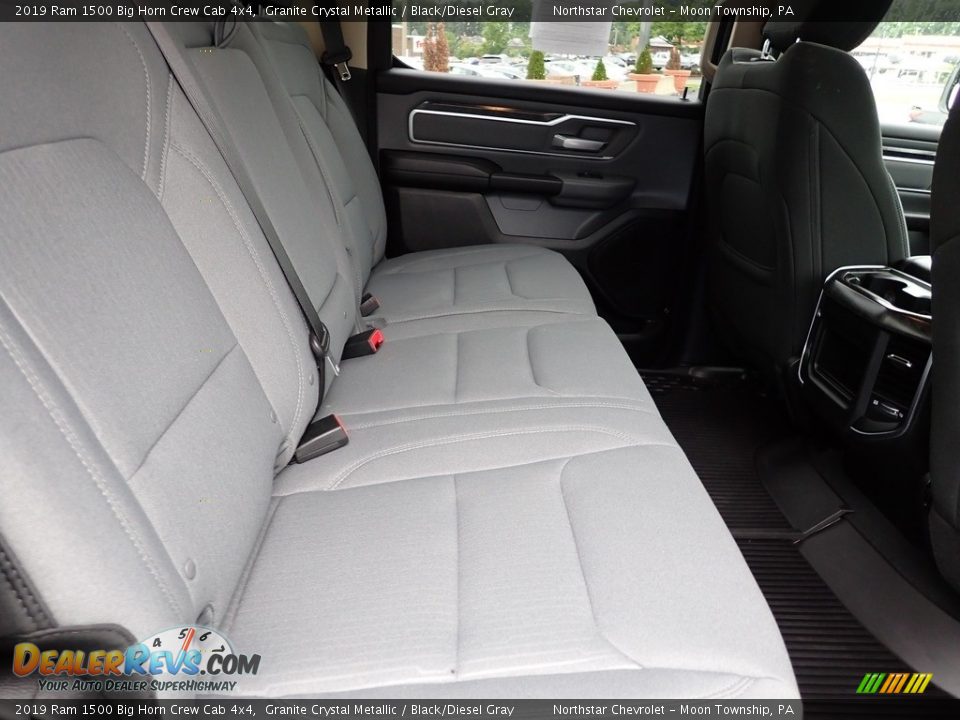 2019 Ram 1500 Big Horn Crew Cab 4x4 Granite Crystal Metallic / Black/Diesel Gray Photo #17