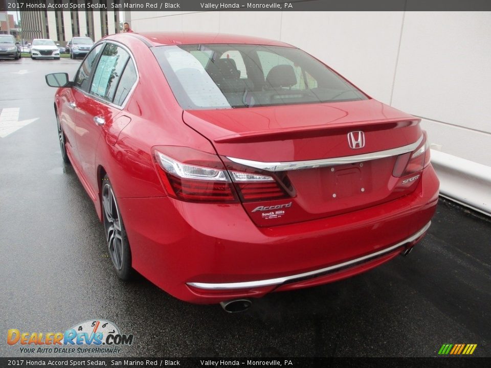 2017 Honda Accord Sport Sedan San Marino Red / Black Photo #3