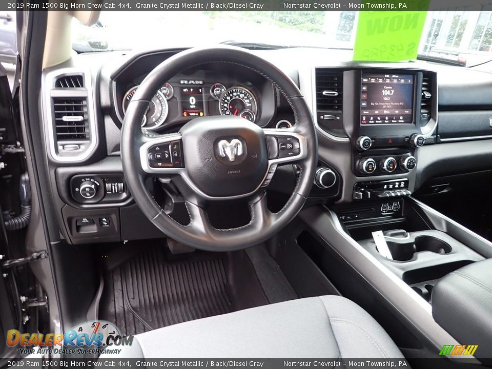 2019 Ram 1500 Big Horn Crew Cab 4x4 Granite Crystal Metallic / Black/Diesel Gray Photo #21