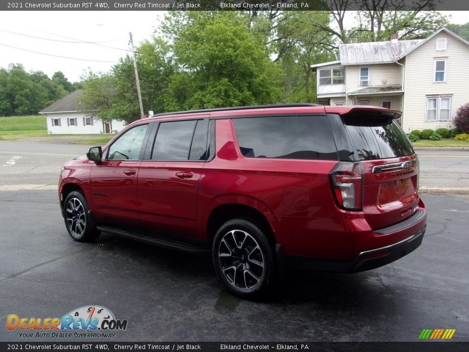 2021 Chevrolet Suburban RST 4WD Cherry Red Tintcoat / Jet Black Photo #5
