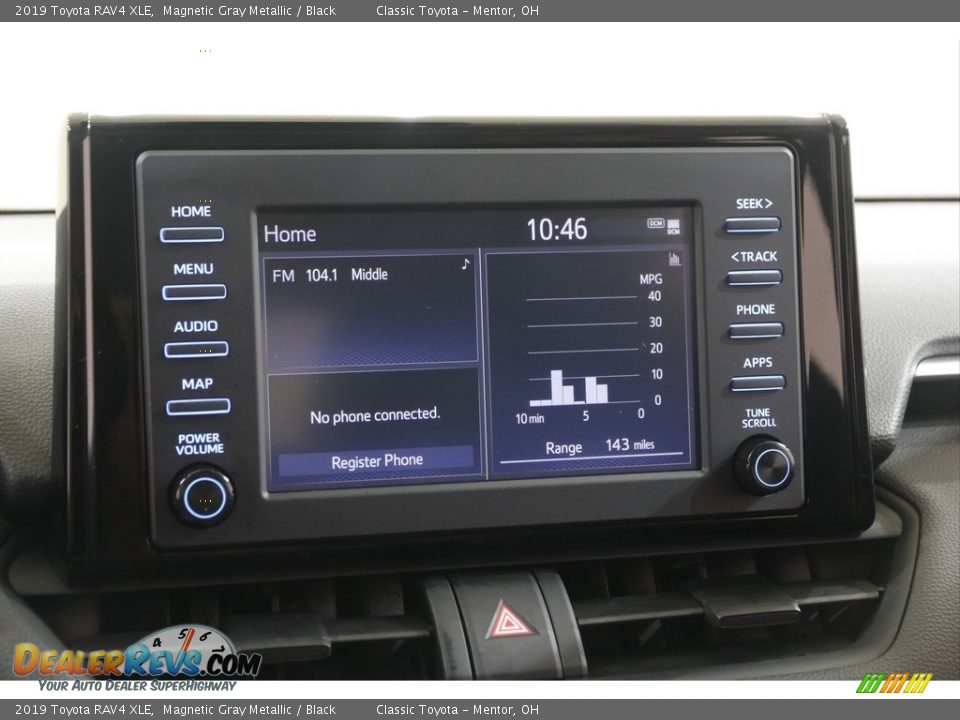 2019 Toyota RAV4 XLE Magnetic Gray Metallic / Black Photo #10