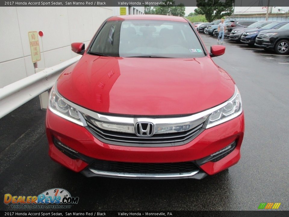 2017 Honda Accord Sport Sedan San Marino Red / Black Photo #9