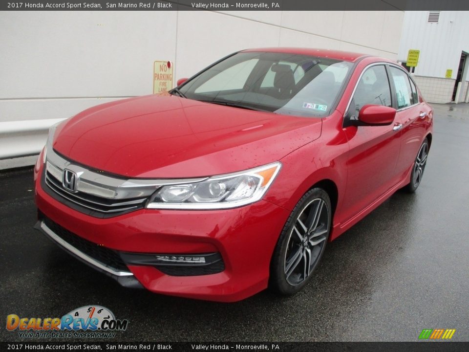 2017 Honda Accord Sport Sedan San Marino Red / Black Photo #10