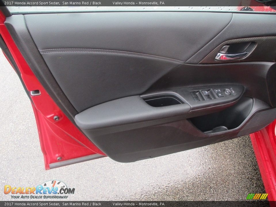 2017 Honda Accord Sport Sedan San Marino Red / Black Photo #11