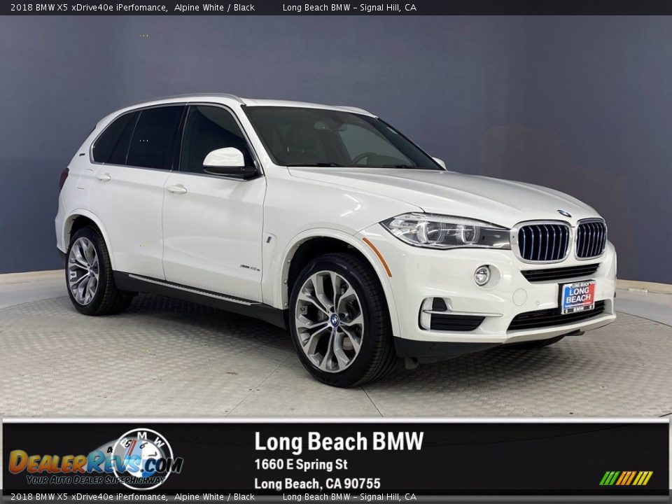 2018 BMW X5 xDrive40e iPerfomance Alpine White / Black Photo #1