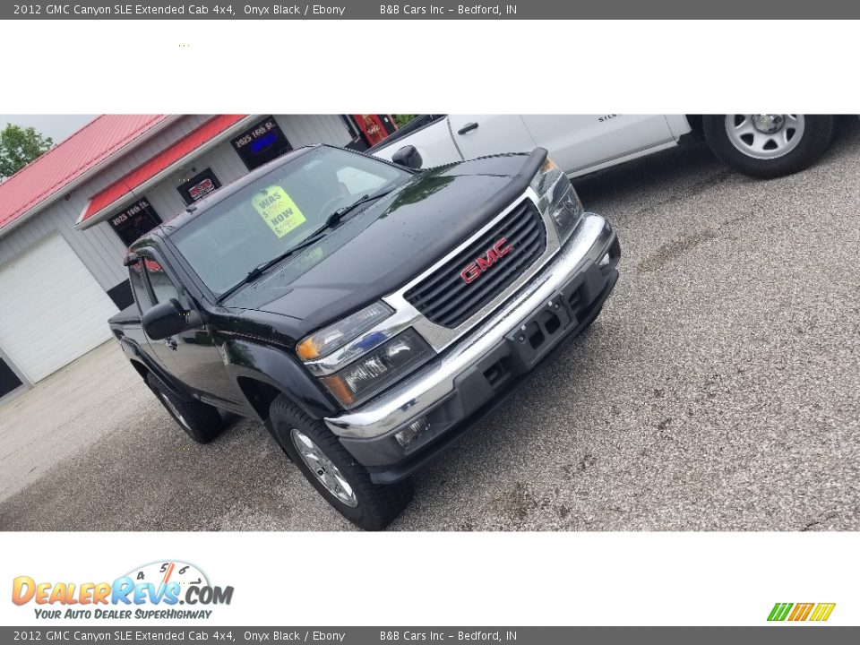 2012 GMC Canyon SLE Extended Cab 4x4 Onyx Black / Ebony Photo #2