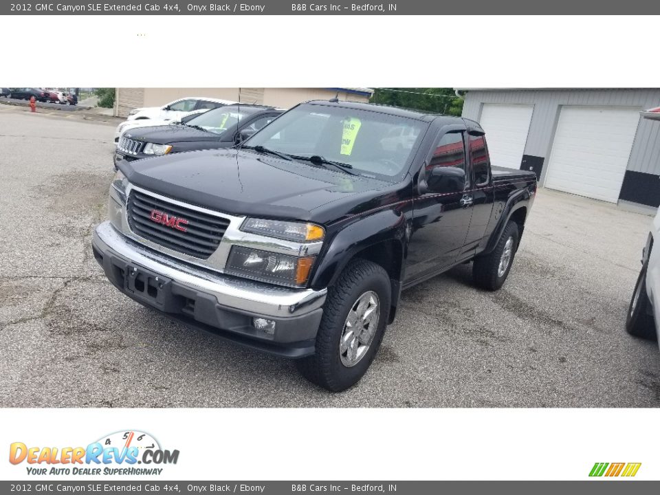 2012 GMC Canyon SLE Extended Cab 4x4 Onyx Black / Ebony Photo #3