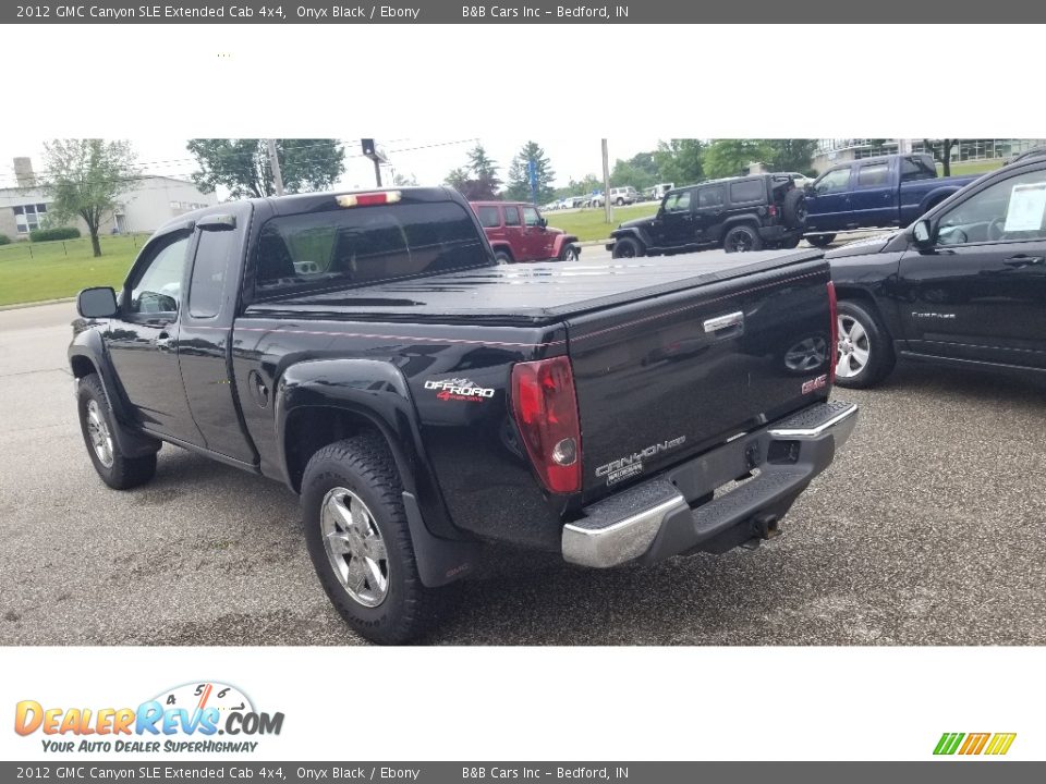 2012 GMC Canyon SLE Extended Cab 4x4 Onyx Black / Ebony Photo #4