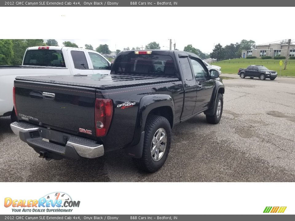 2012 GMC Canyon SLE Extended Cab 4x4 Onyx Black / Ebony Photo #6