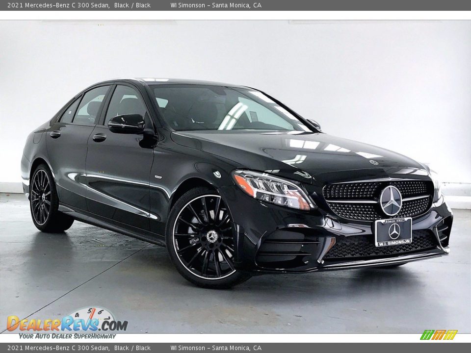 2021 Mercedes-Benz C 300 Sedan Black / Black Photo #11