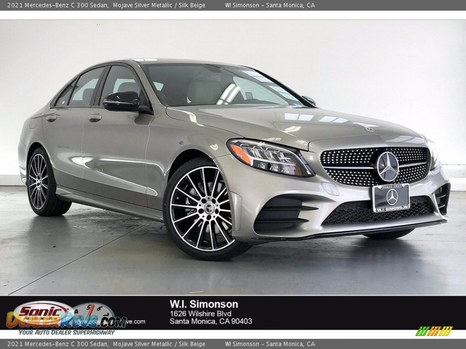 2021 Mercedes-Benz C 300 Sedan Mojave Silver Metallic / Silk Beige Photo #1