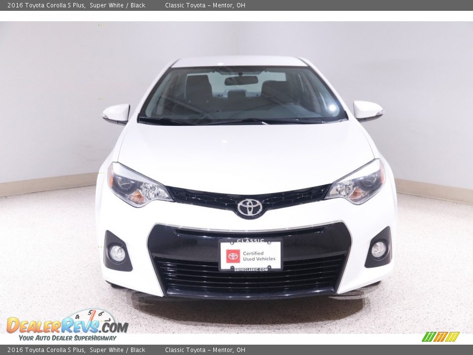 2016 Toyota Corolla S Plus Super White / Black Photo #2