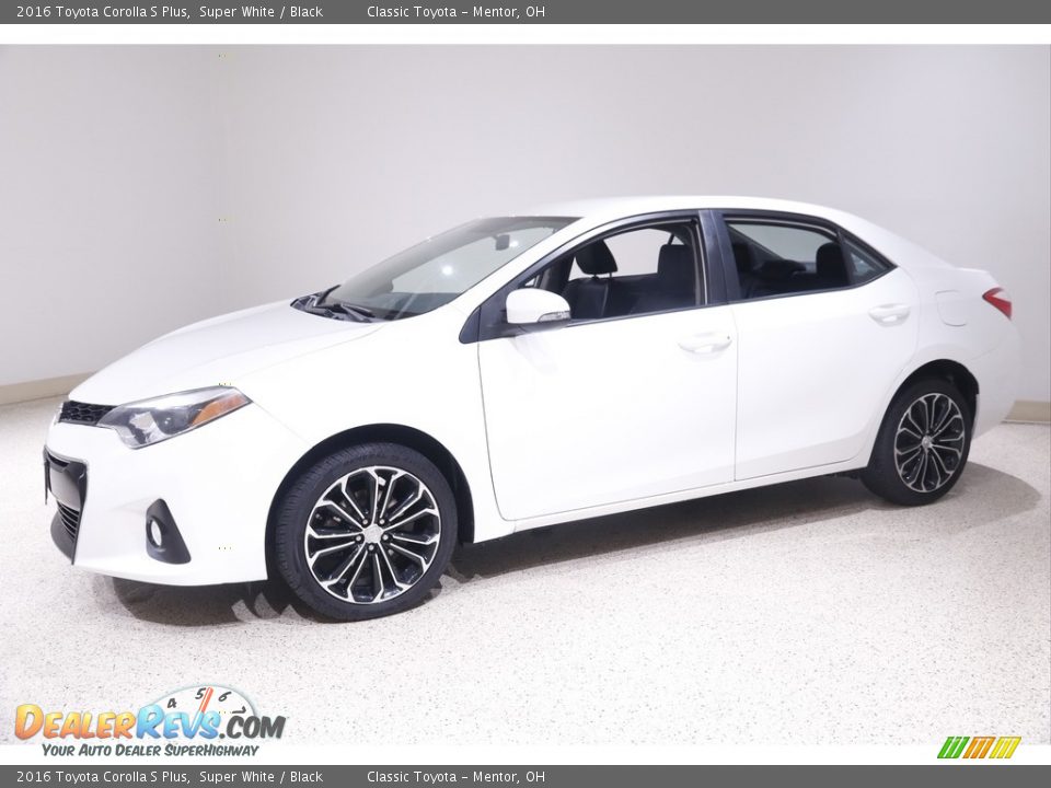 2016 Toyota Corolla S Plus Super White / Black Photo #3