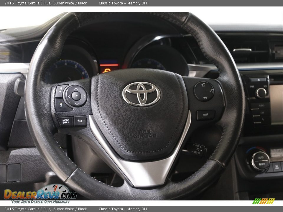 2016 Toyota Corolla S Plus Super White / Black Photo #7