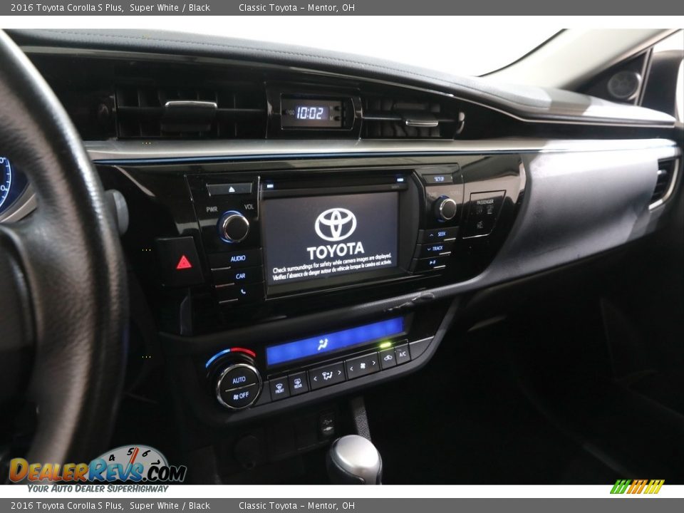 2016 Toyota Corolla S Plus Super White / Black Photo #9