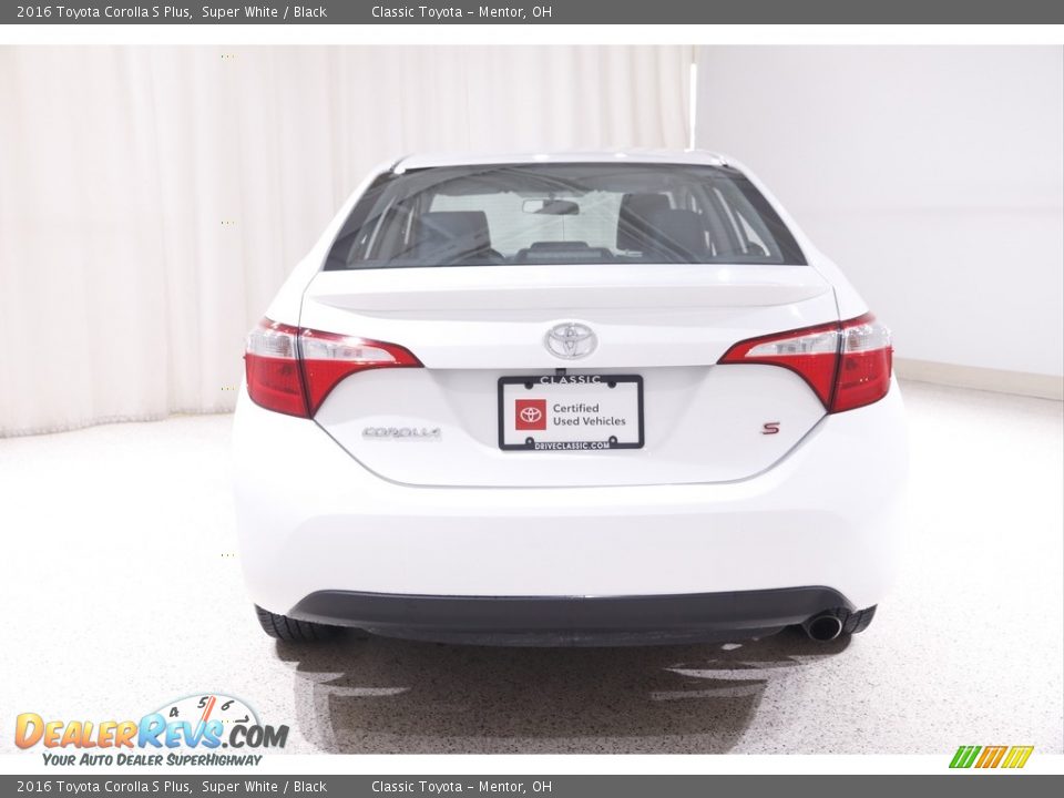 2016 Toyota Corolla S Plus Super White / Black Photo #16