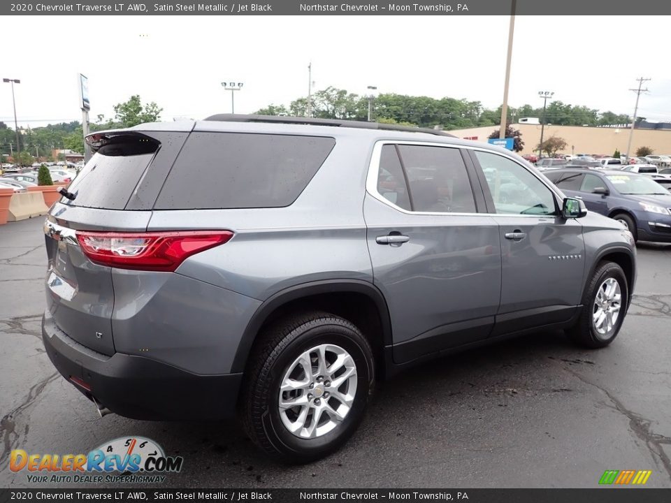 2020 Chevrolet Traverse LT AWD Satin Steel Metallic / Jet Black Photo #9