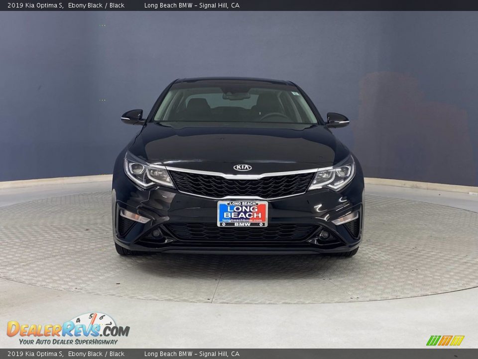 2019 Kia Optima S Ebony Black / Black Photo #2