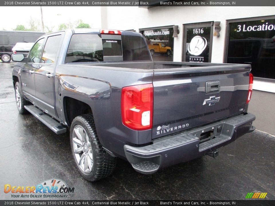 2018 Chevrolet Silverado 1500 LTZ Crew Cab 4x4 Centennial Blue Metallic / Jet Black Photo #3