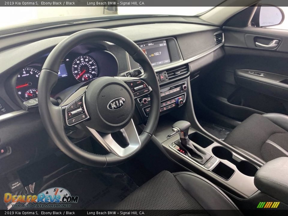 2019 Kia Optima S Ebony Black / Black Photo #16