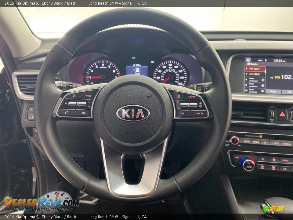 2019 Kia Optima S Ebony Black / Black Photo #18