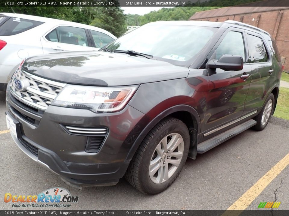 2018 Ford Explorer XLT 4WD Magnetic Metallic / Ebony Black Photo #1