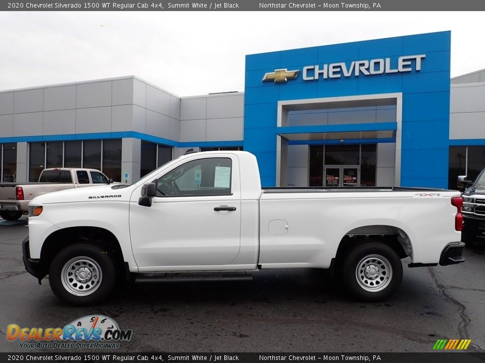 Summit White 2020 Chevrolet Silverado 1500 WT Regular Cab 4x4 Photo #4