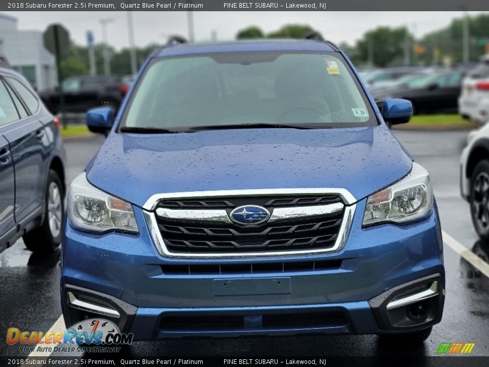 2018 Subaru Forester 2.5i Premium Quartz Blue Pearl / Platinum Photo #2