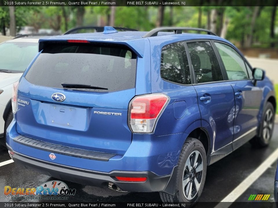 2018 Subaru Forester 2.5i Premium Quartz Blue Pearl / Platinum Photo #4