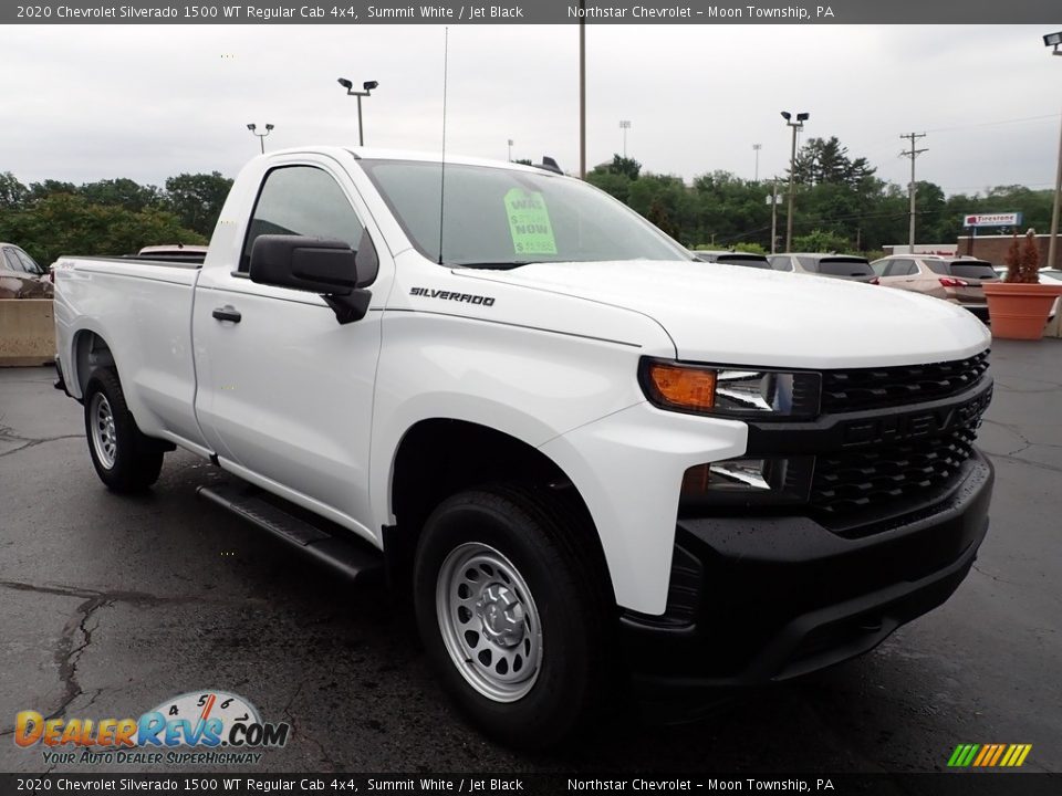 2020 Chevrolet Silverado 1500 WT Regular Cab 4x4 Summit White / Jet Black Photo #11