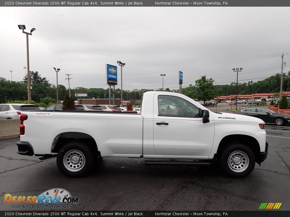 2020 Chevrolet Silverado 1500 WT Regular Cab 4x4 Summit White / Jet Black Photo #14