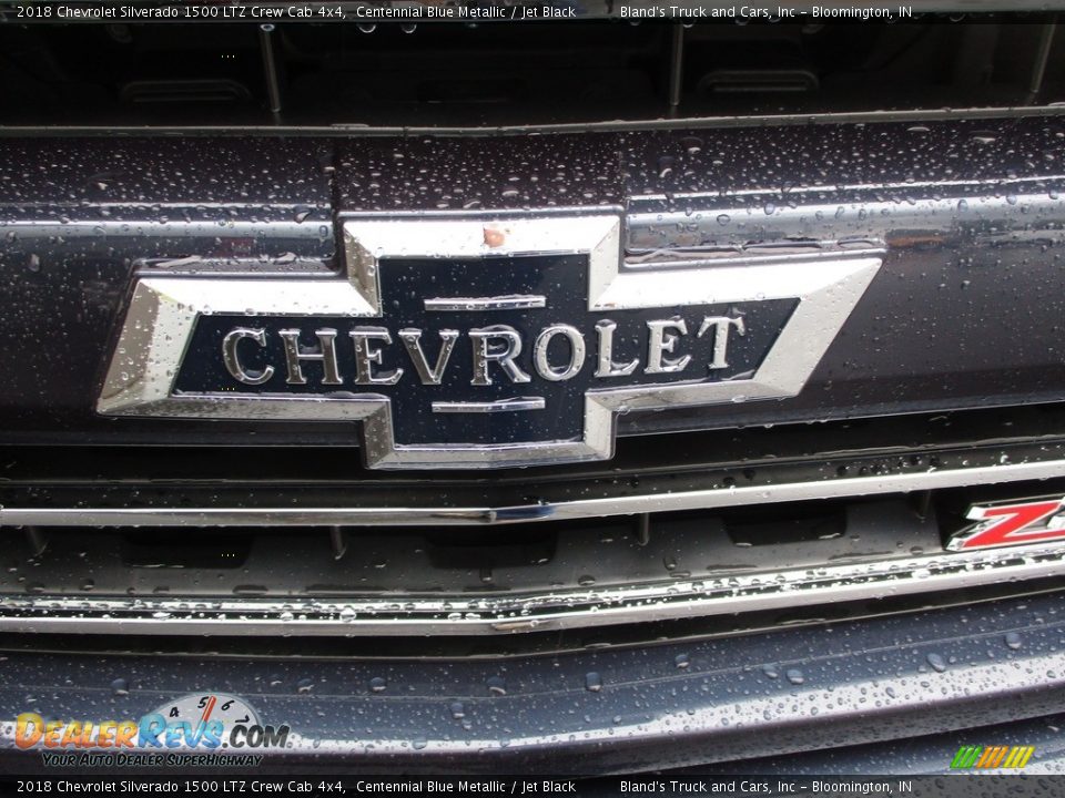 2018 Chevrolet Silverado 1500 LTZ Crew Cab 4x4 Centennial Blue Metallic / Jet Black Photo #36