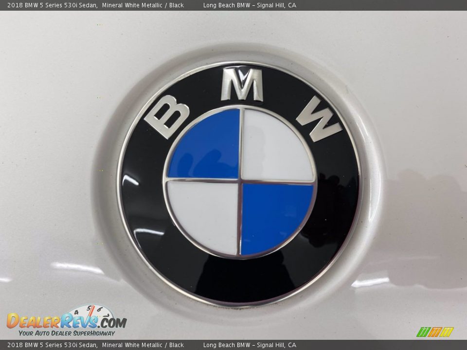 2018 BMW 5 Series 530i Sedan Mineral White Metallic / Black Photo #8
