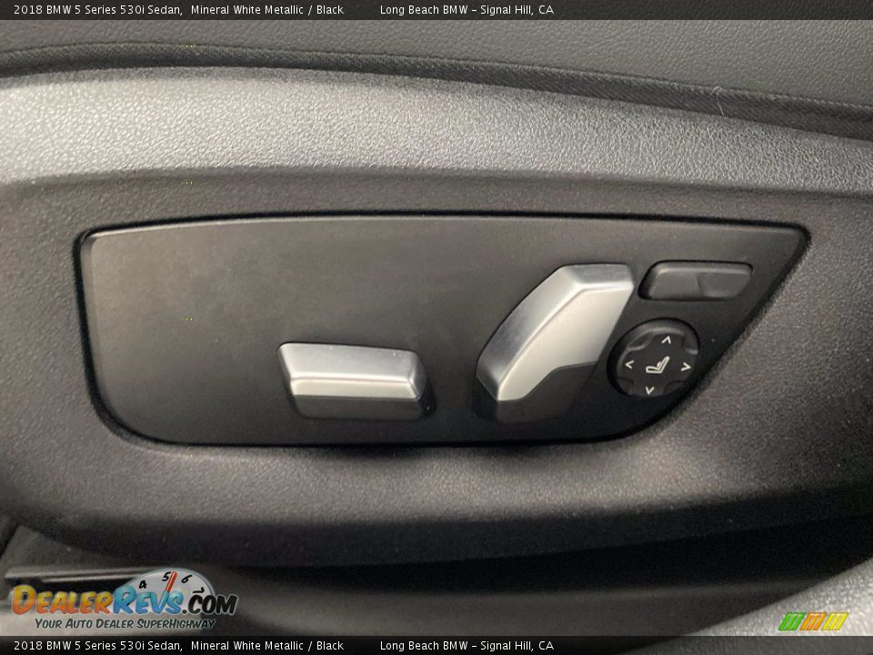 2018 BMW 5 Series 530i Sedan Mineral White Metallic / Black Photo #15